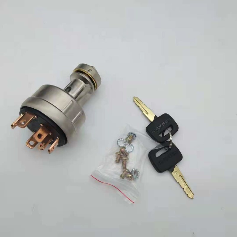سوئیچ کلید احتراق بیل مکانیکی 08086-10000 متناسب با سوئیچ استارت PC200-1/2/3/5