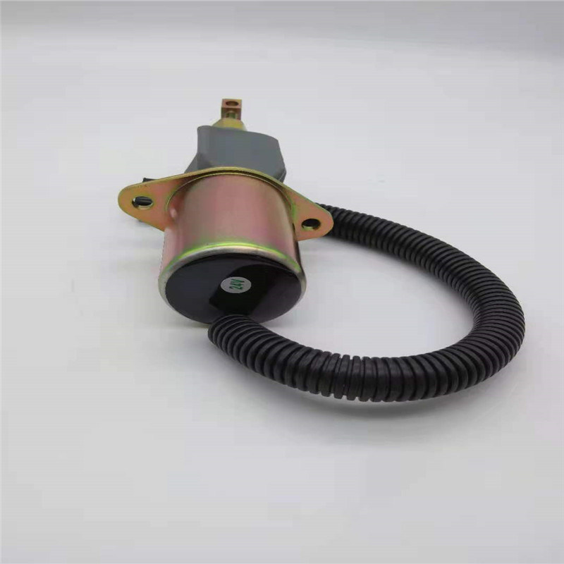 612600180175 شیر برقی توقف مناسب برای موتور DOOSAN DX50 موتور لودر قسمت مشکی پلاگین