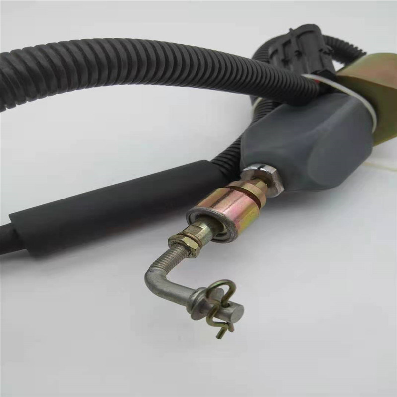 13026889 شیر برقی توقف مناسب برای DEUTZ 226B موتور دیزل قطعه مشکی 24V