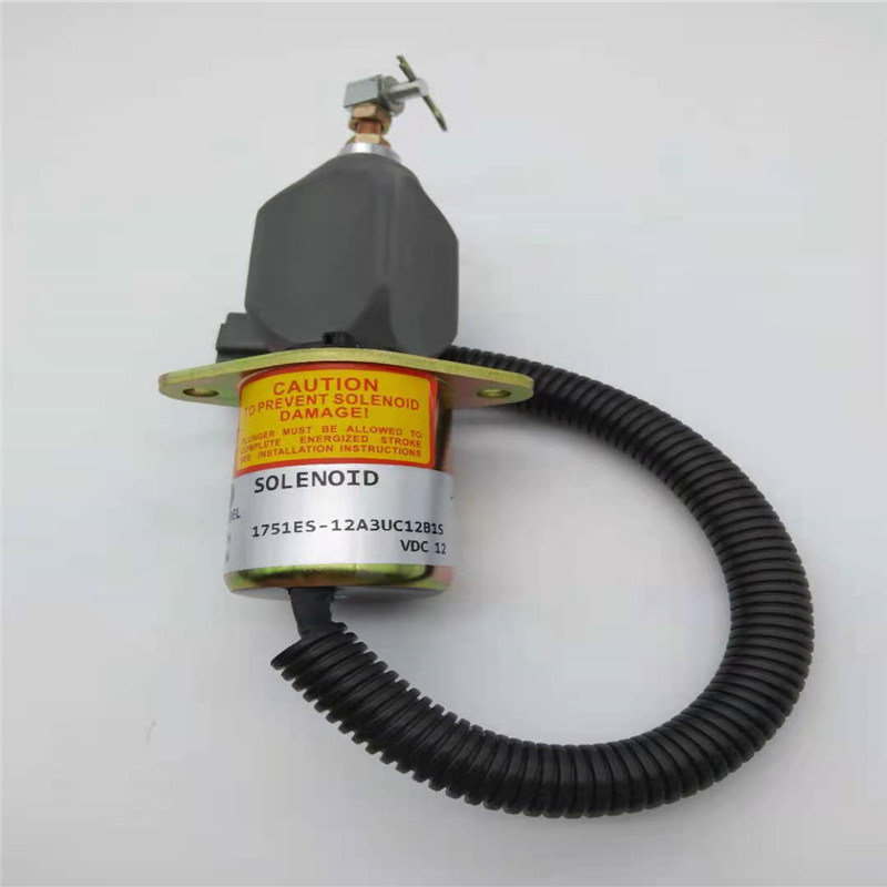 سوپاپ برقی 1751ES-12A3UC12B1S مناسب برای R60-5 YANMAR 4TNE-94 پلاگین خاکستری