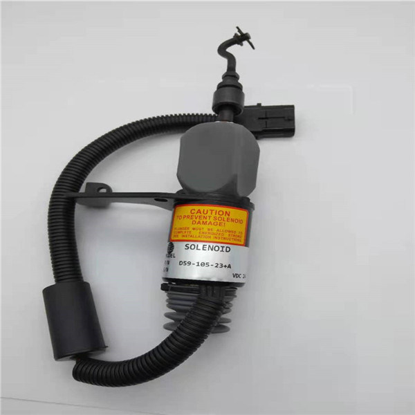D59-105-23+شیر برقی توقف مناسب برای قطعات موتور بیل ShangChai D6114
