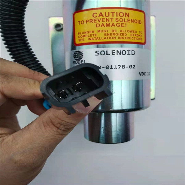 10-01178-02 توقف شیر برقی SPEED CONTROL 12V برای موتور بیل مکانیکی V2203 Carrier