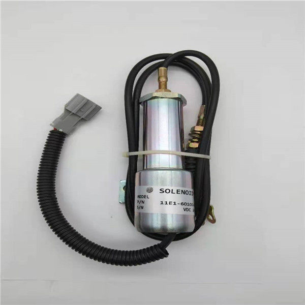11E1-60100-24 شیر برقی توقف مناسب برای بیل مکانیکی Daewoo Doosan DH220-5 24V