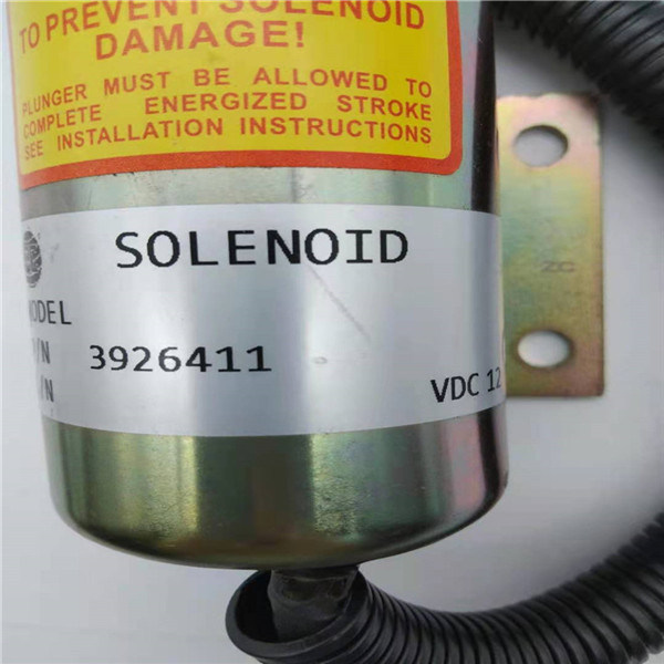 3926411 / SA-4257-12 شیر برقی توقف مناسب برای قطعات موتور بیل مکانیکی Cummins 6CT