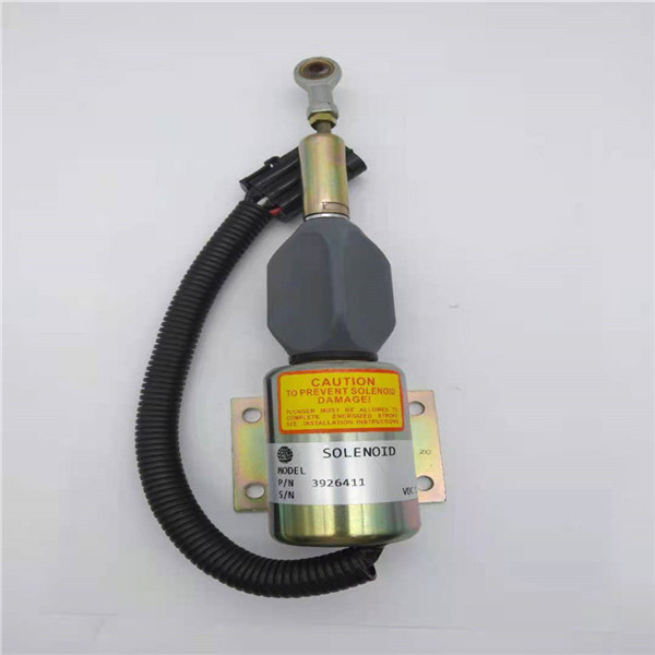 3926411 / SA-4257-12 شیر برقی توقف مناسب برای قطعات موتور بیل مکانیکی Cummins 6CT