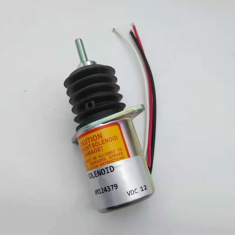 AM124379 P610-A5V 12V Stop Valve Solenoid For John Deere 455 F915 F925 F935 F1145 Engine Yanmar 3TNE78